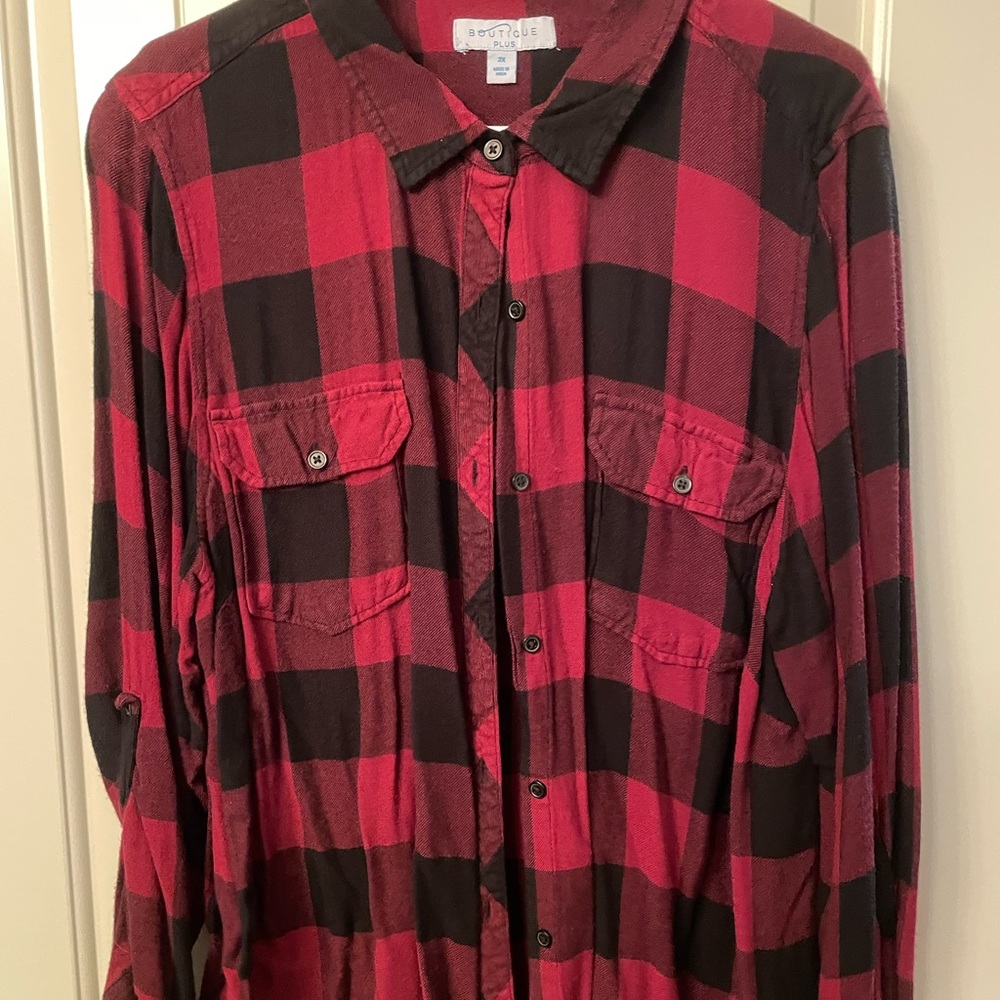 Plus size flannel